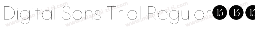 Digital Sans Trial Regular字体转换
